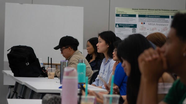 Image of Students Focused on the Symposium