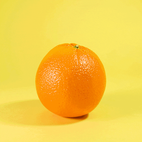 Whimsical Orange sliced to create trees