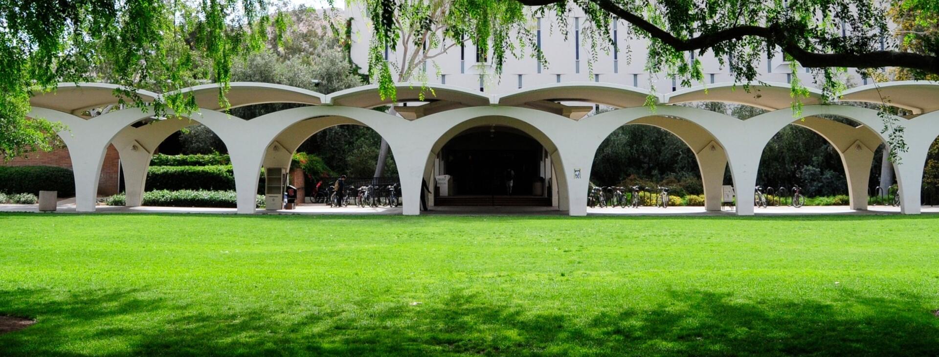 The Rivera Library Arches, the inspiration for the Buscadores Logo