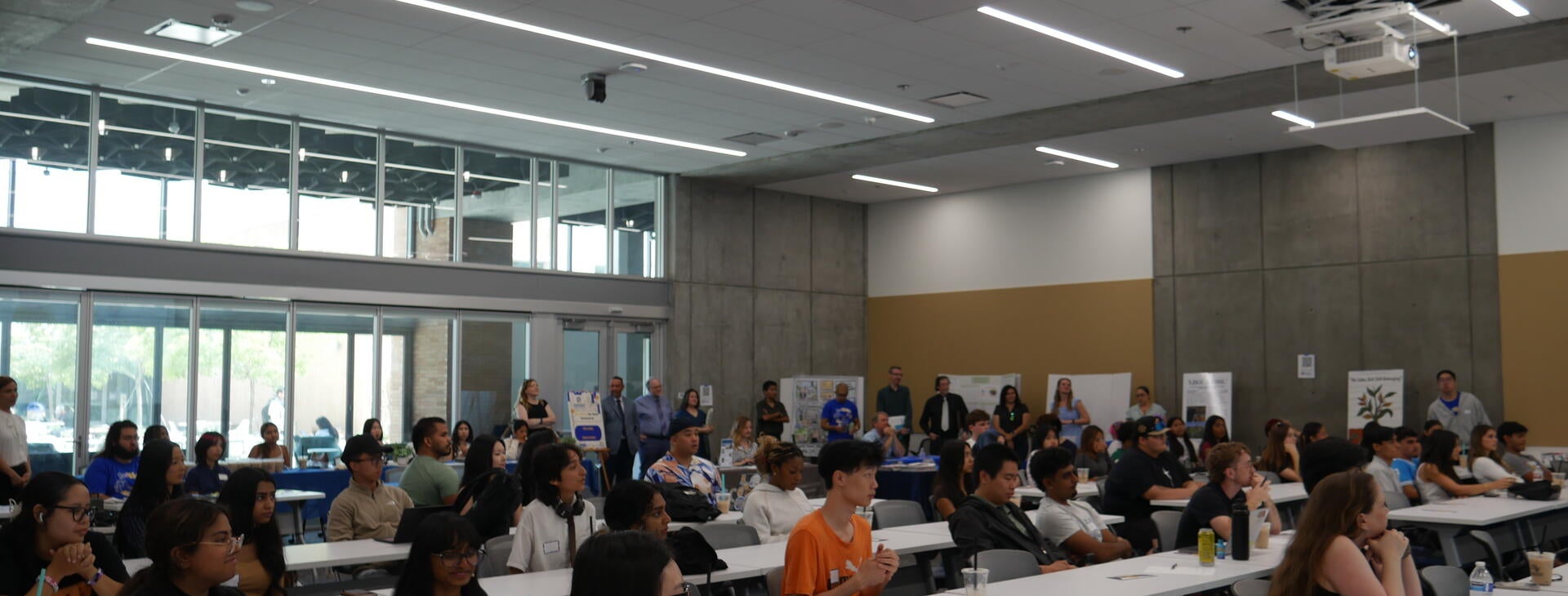 Photo of the many students who attended the symposium